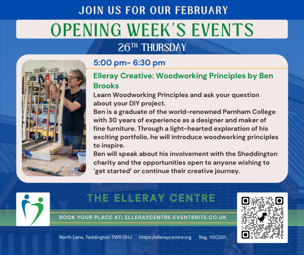 Elleray Creative: Woodworking Principles by Ben Brooks, Sheddington