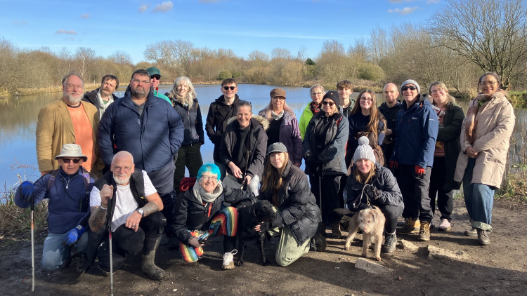 Residents around the Secret Lake in Reddish are campaigning against plans to build a housing estate on the land (Image - Declan Carey LDRS)