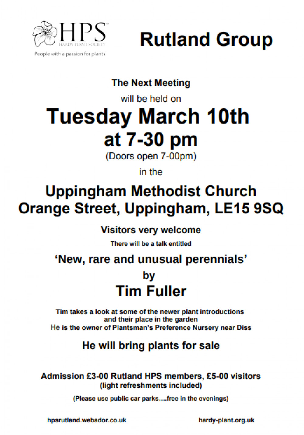 Rutland Group Hardy Plant Society