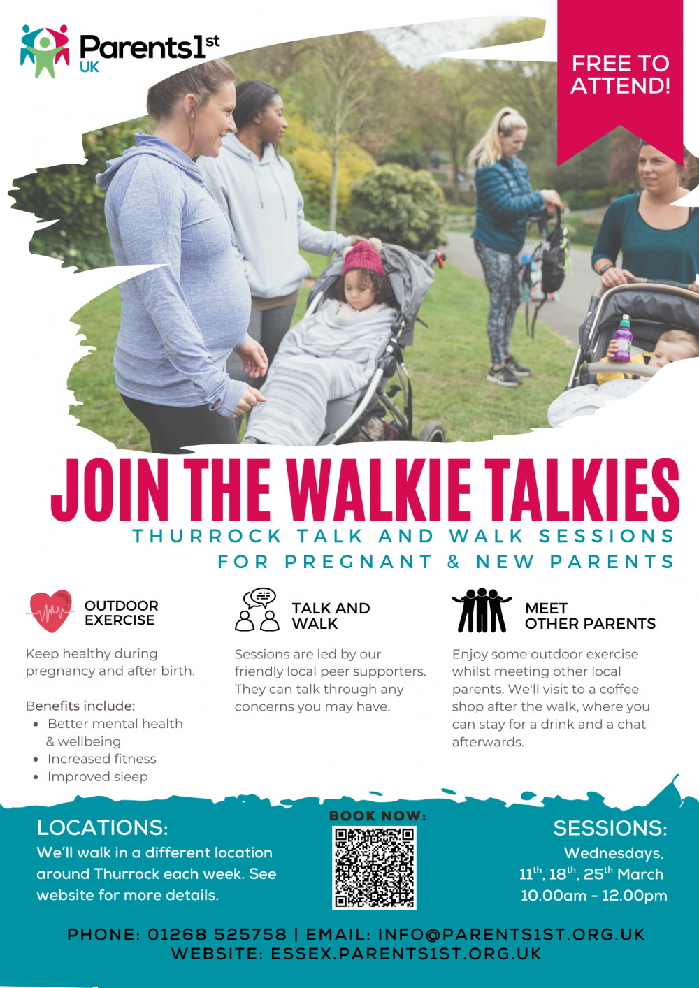Walkie Talkies: Talk & Walk sessions for pregnant and new parents