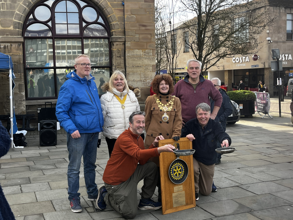 Warwick's pancake races returned on 24 February, with children and adults racing (image via Nub News) 