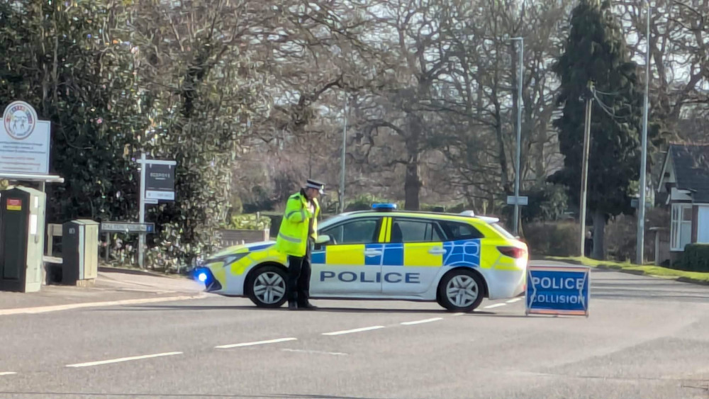 Police are appealing for information following a collision between a motorcycle and a car in Sandbach today (Wednesday). (Photo: Nub News) 