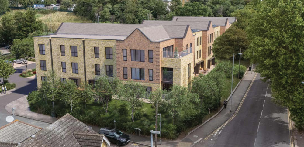 How the new care home on the junction of Southend Road and Dell Road will look.