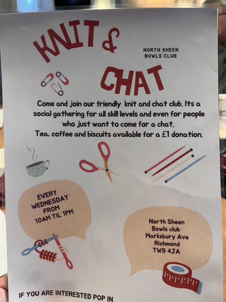 Weekly Knit and chat in north sheen