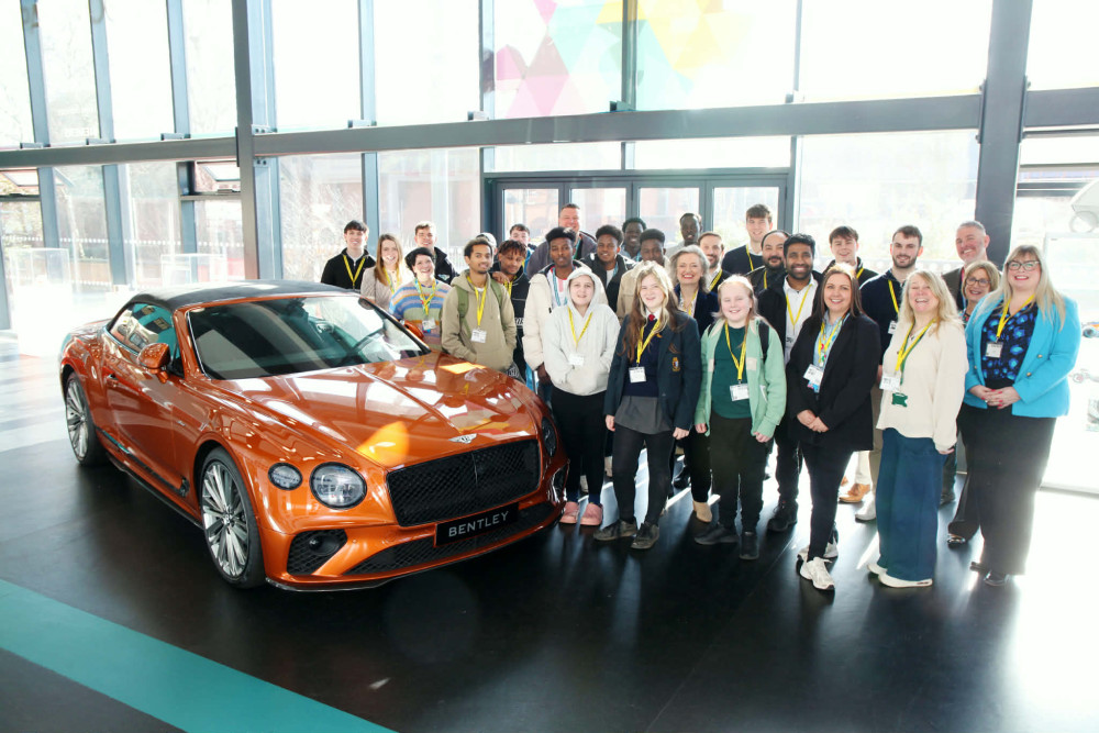 Crewe students took part in a series of employability and digital skills workshops, delivered through a partnership between Crewe Engineering & Design UTC, Bentley Motors and The Dome Youth Zone (Photo: Supplied).