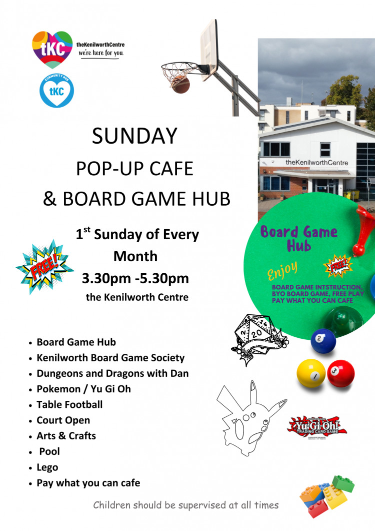 Pop-up cafe and Board Game Hub 