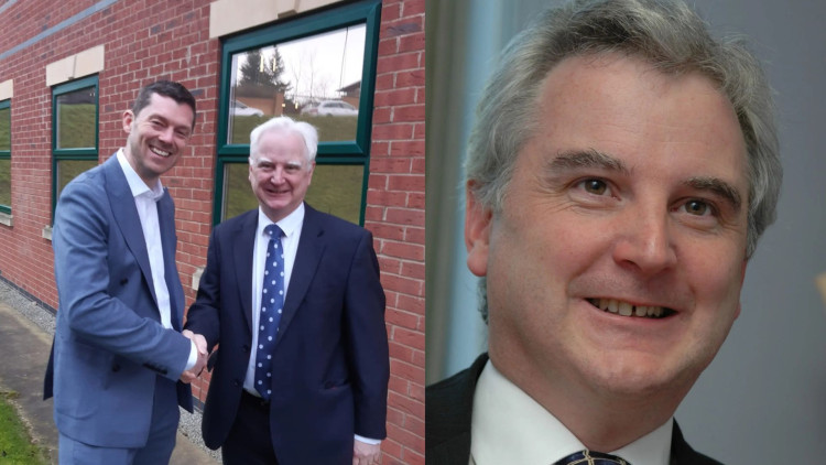 Richard Soulsby and Interim Chief Executive David Fletcher (image via Katharine House Hospice)