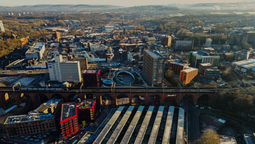 Lancashire Hill has not been included in the £1bn regeneration of Stockport town centre, as it has fallen outside the Stockport MDC boundary (Image - Stockport Council)