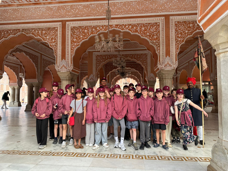The students discovered some of India’s most iconic landmarks (Image supplied)