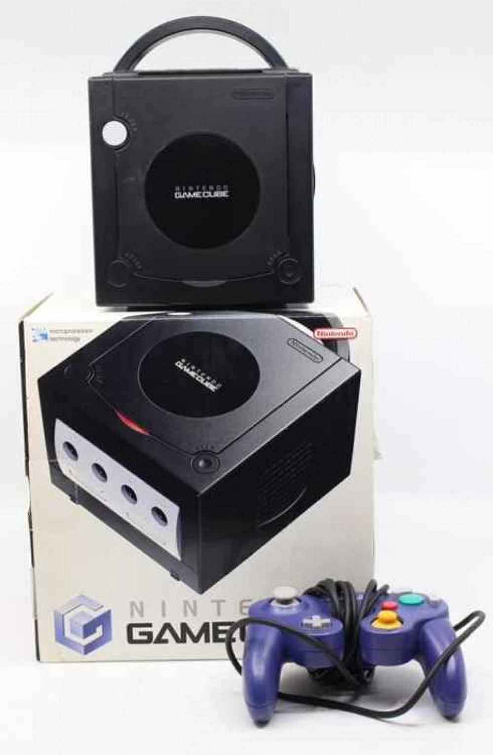 Sold for £340, boxed Nintendo Gamecube console plus assorted Gamecube games, Gamecube travel case and extension cable. Sold for £340, boxed Nintendo Gamecube console plus assorted Gamecube games, Gamecube travel case and extension cable.