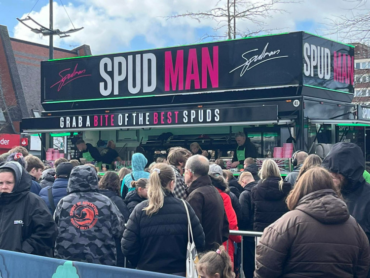 Despite a 10am opening, first eager customers began queueing at Market Square at 5.30am (Photo: Jonathan White).