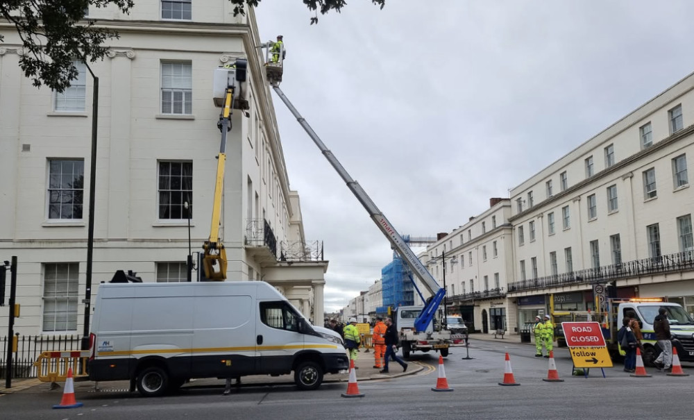 New lighting has been installed on Leamington's Parade and Church Walk (image via Leamington Society/ Facebook)