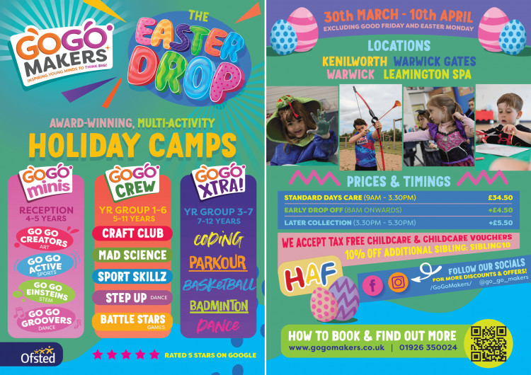 The Easter Drop - Holiday Camps This Easter with GO GO Makers
