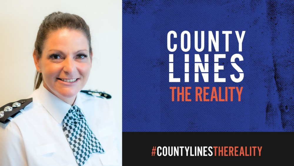 Superintendent Victoria Downing wants the community to be able recognise the signs of county lines (images via Staffordshire Police)