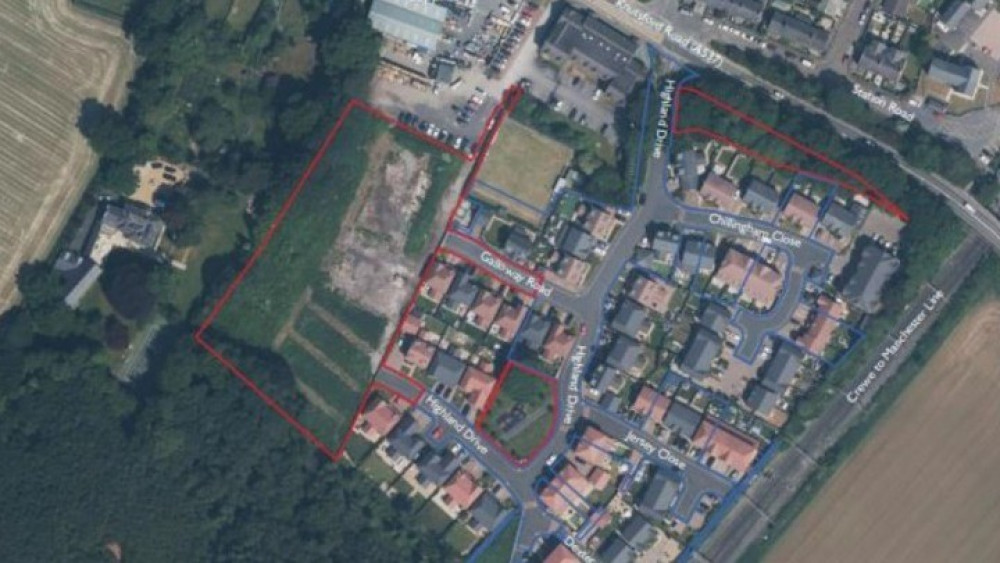 Map of the proposed development area (Credit: Emery Planning)