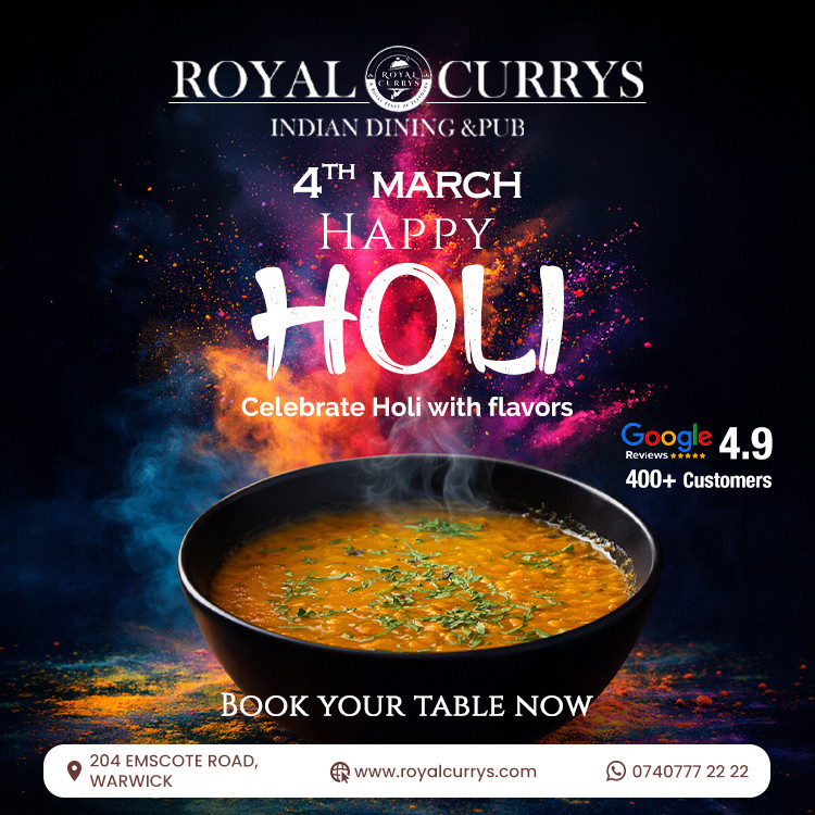 Holi Celebrations at Royal Currys 