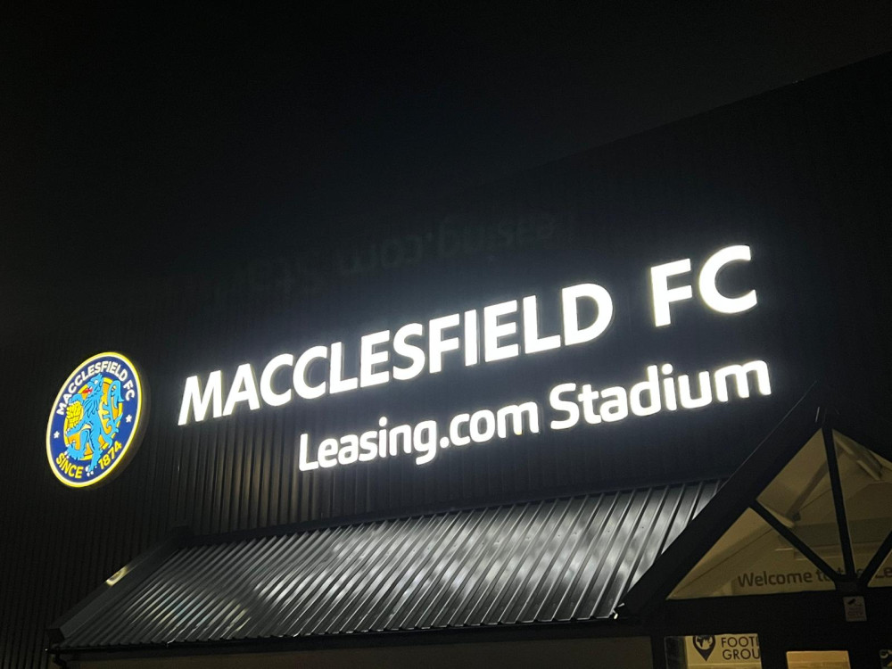 Firefighters and police were called to a suspected arson at the Leasing.com Stadium, home of Macclesfield FC (Credit: Nub News)
