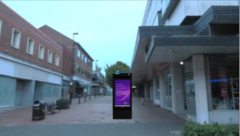 The BT Street Hub has been approved for Princes Street (image via planning application)