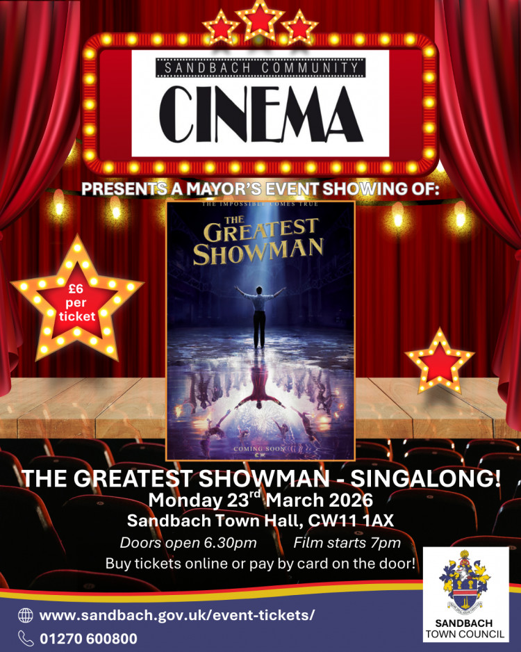 Sandbach Community Cinema: The Greatest Showman – Singalong! 