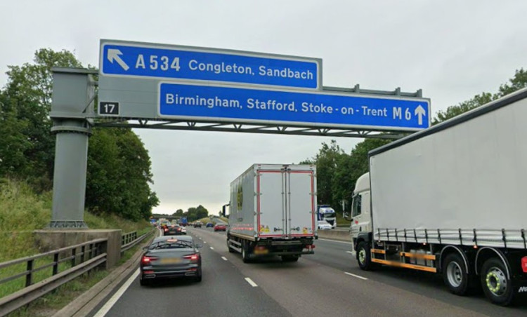 On Tuesday, March 3, Cheshire Police were called to reports of a serious crash on the M6 between junction 16 and junction 17 (Credit: Google Maps)