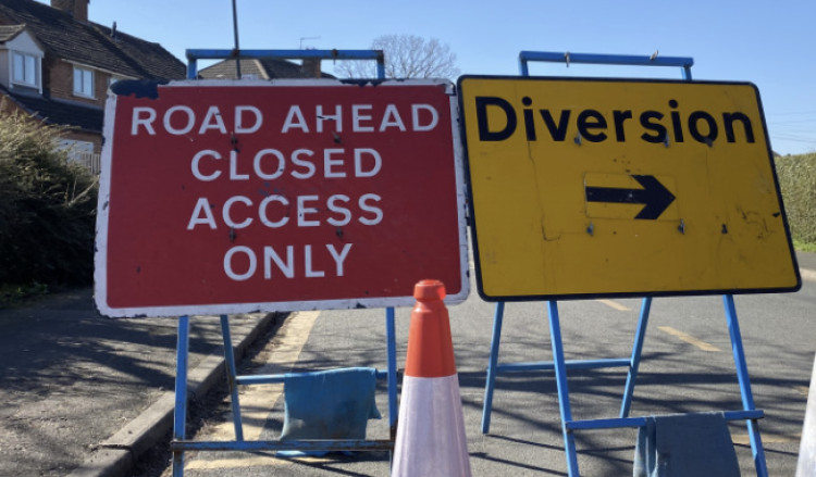 Several HS2-related road closures set for March 2026 affecting several roads in and around Leamington Spa (image via Nub News) 