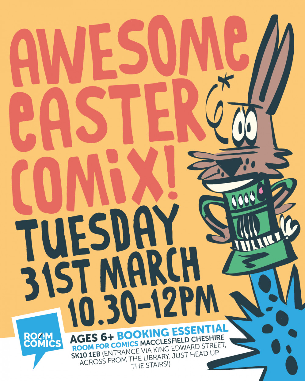 Awesome EASTER COMiX workshops with cartoonist Marc Jackson!