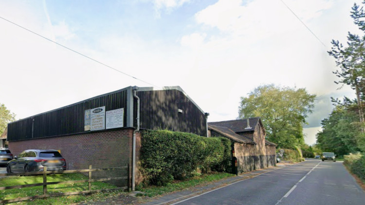 Barlaston Old Road Garage is seeking permission in principle to build up to nine bungalows (image via Google Street View)