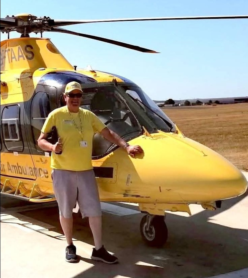 Ashby volunteer Martin has been given special recognition for his work with Your Local Air Ambulance (Photo: Martin Cooper)