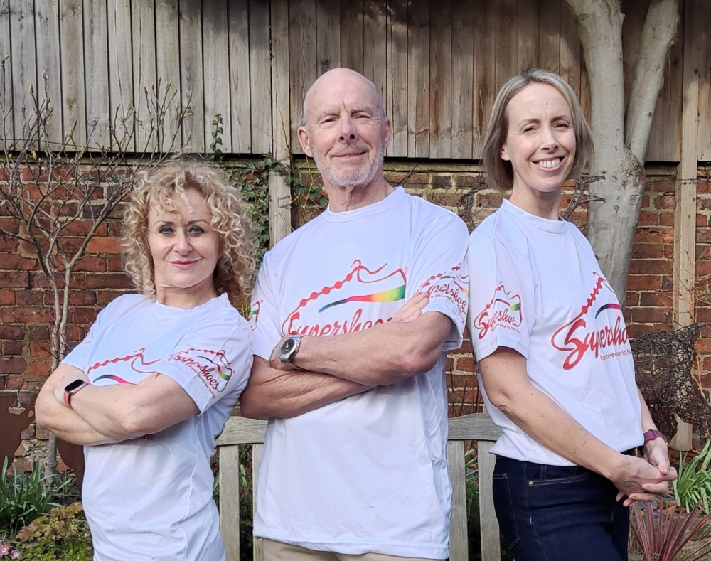 Allan, Lucy and Diahann are participating in the London Landmarks half marathon (Photo: Diahann Berridge)