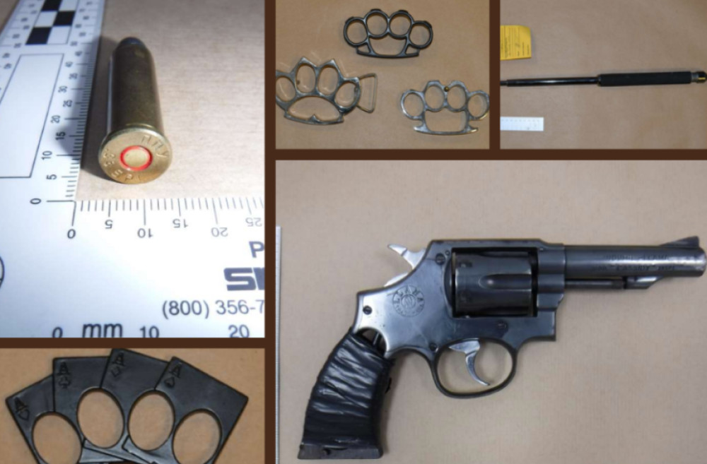 Weapons seized by Greater Manchester Police as part of an investigation into the Bandidos motorcycle gang (Image - GMP)