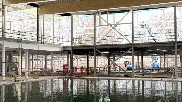 Work to Kingston's new leisure centre is expected to be completed by spring 2027 (Credit: Kingston Council)