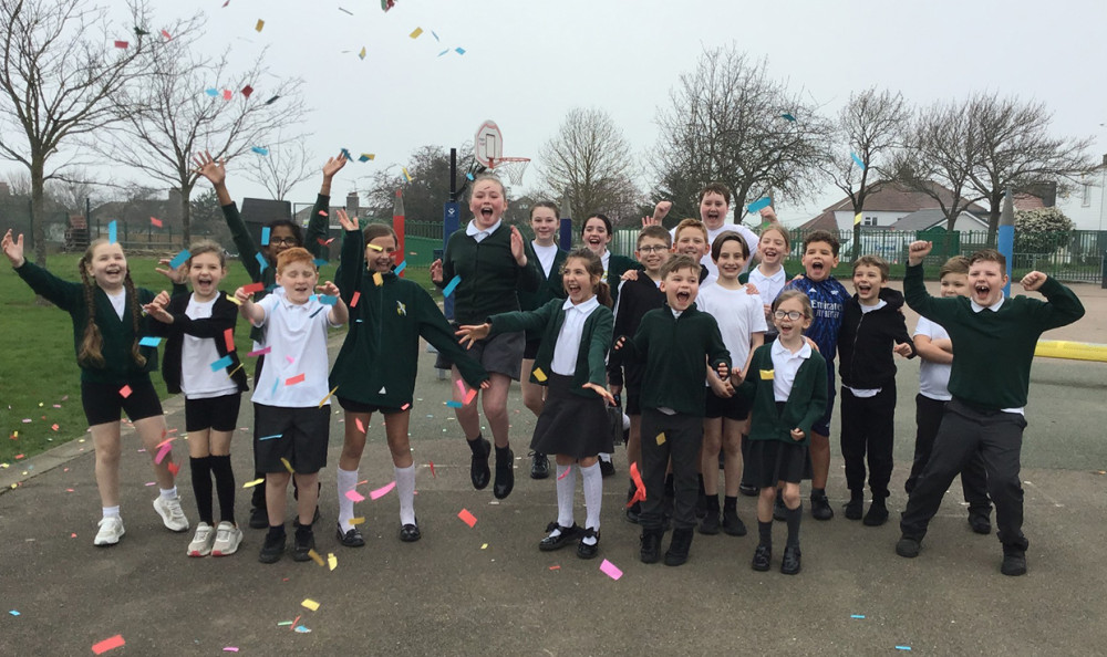 Arthur Buglar's marathon-bound pupils.