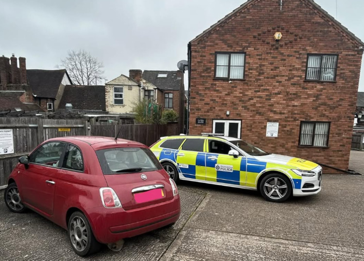 Warwick Police have recovered a stolen Fiat 500 (image via OPU Warwickshire)