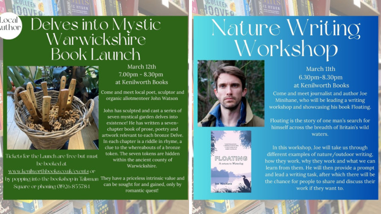 There's lots on at Kenilworth Books this week (images supplied)