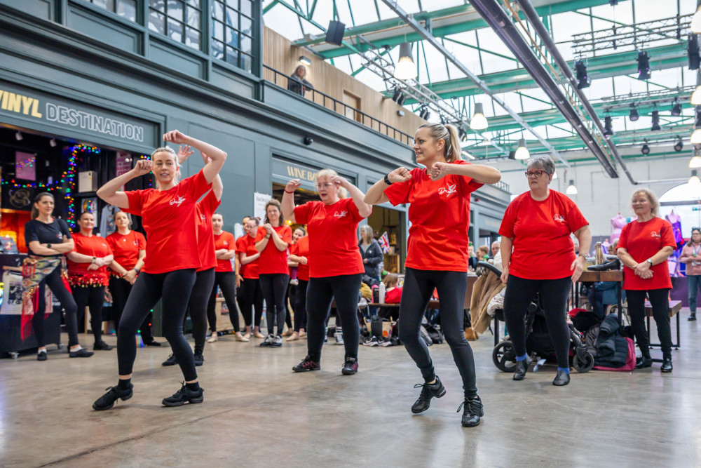 Families turned out in force to enjoy a host of attractions marking International Women’s Day 2026 at Crewe Market Hall on 7 March (Photo: Jan Roberts).