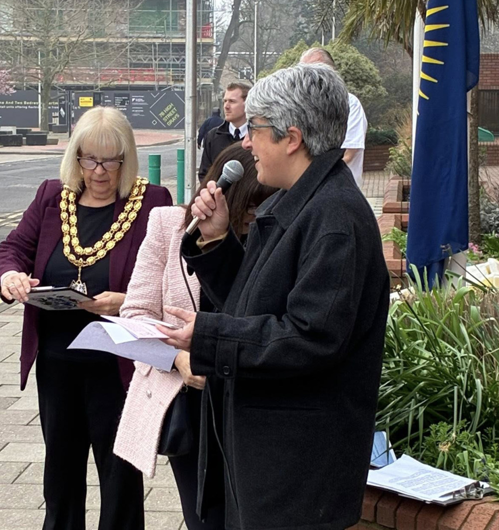 Mayor's Chaplain, Rev Dr Kate Carter led the service.