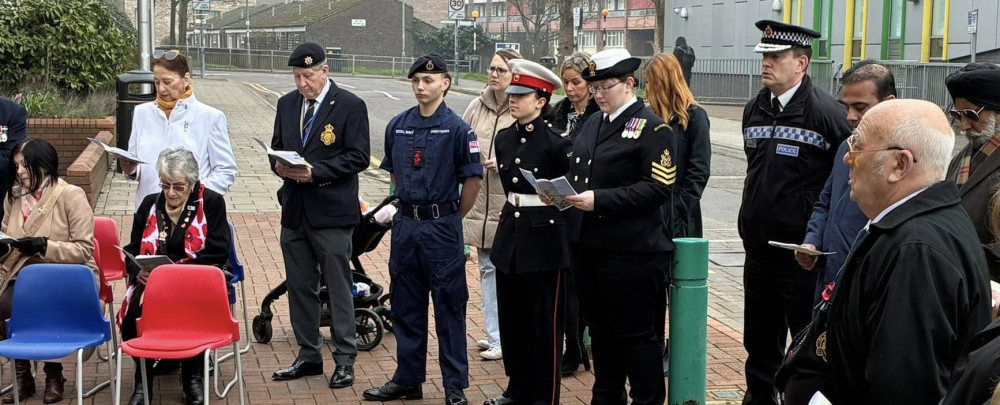 Former service personnel, local cadets and dignitaries attended.