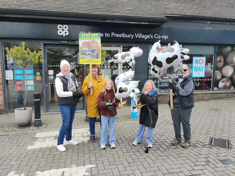 Adlington protestors took their campaign on the road on Saturday, March 7 (Credit: Gekko Media)