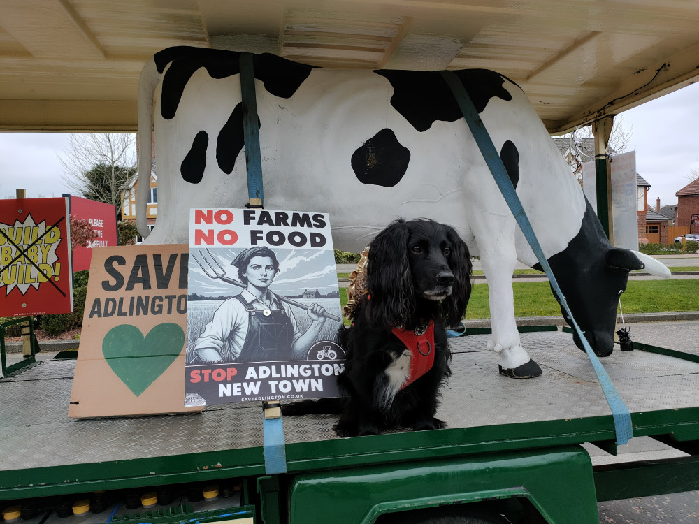 Adlington protestors took their campaign on the road on Saturday, March 7 (Credit: Gekko Media)
