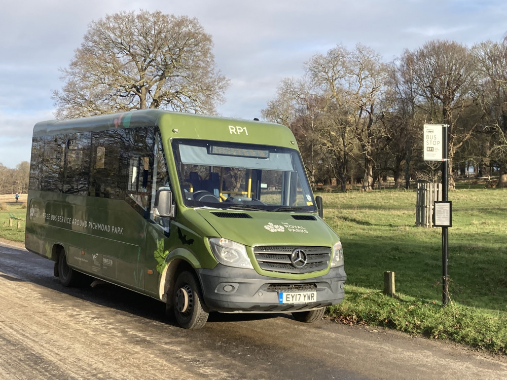 The Richmond Park minibus is fully accessible with a ramp and steps to aid access to the park (Image supplied)