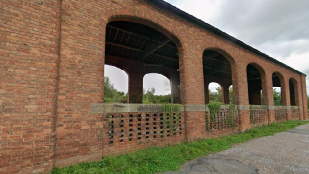 The Dutch barn in Tixall (image via Stafford Borough Council)