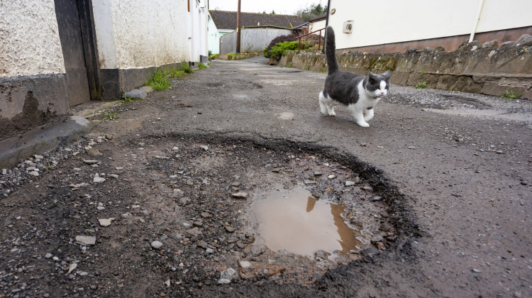 Warwickshire councillors will next week debate a motion on the county's 'pothole pandemic' (image via SWNS)