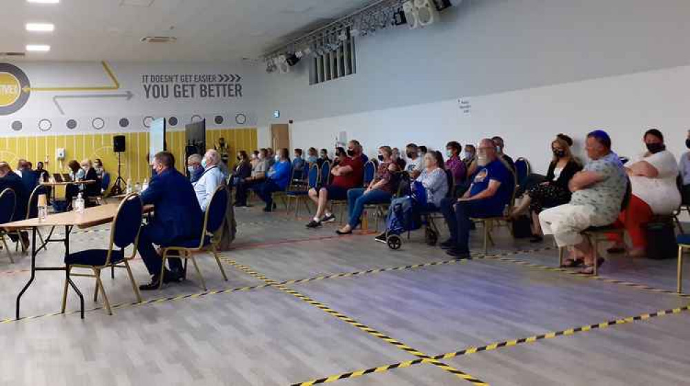 The council meeting in Swadlincote was attended by residents. Images by Eddie Bisknell