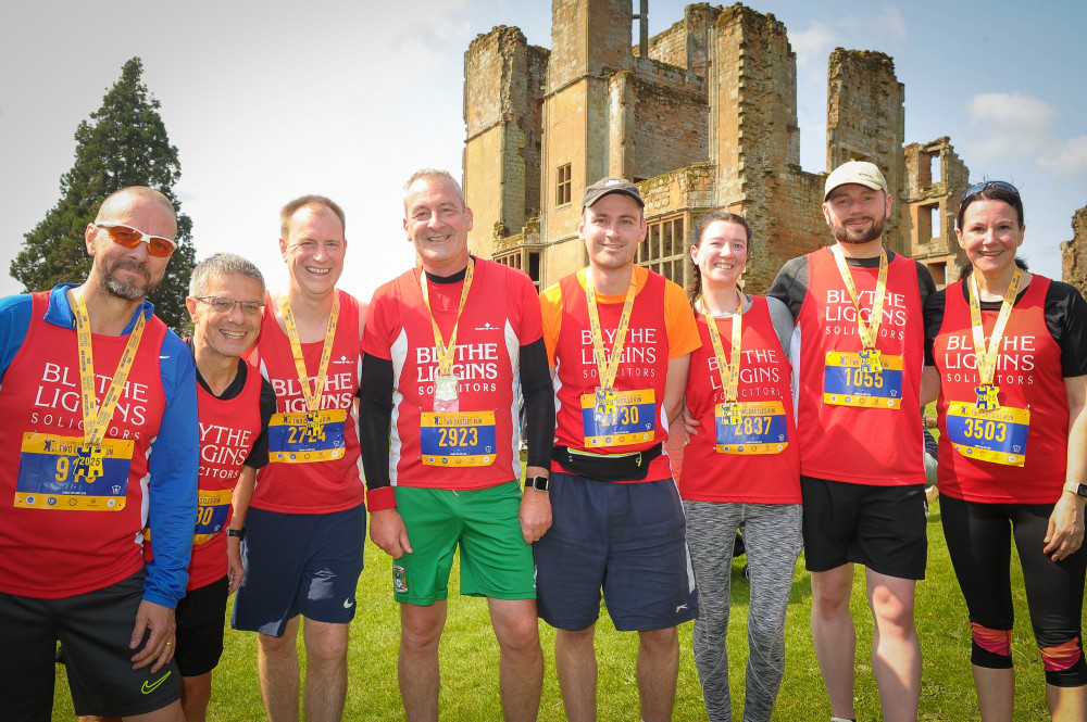 Some of the team from sponsors Blythe Liggins Solicitors after taking part in the 2025 Two Castles Run (image supplied)