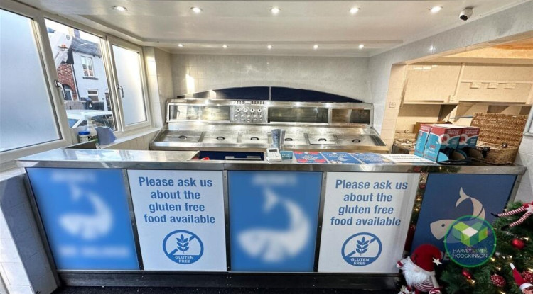 Jordan's Crompton Road Chippy is up for sale (Credit: Harvey Silver Hodgkinson/Rightmove)