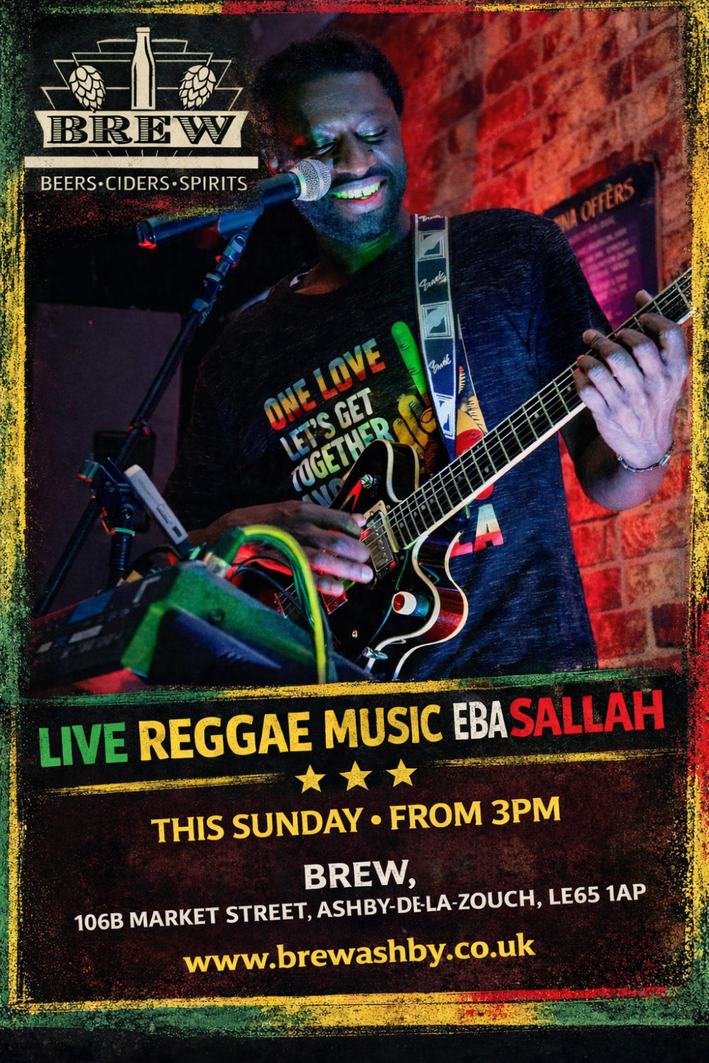 Live Reggae Music Sunday with Eba Sallah