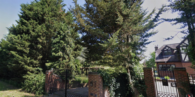 The new village estate would have been hidden behind existing trees.