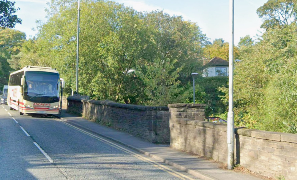 A new puffin crossing on Brabyns Brow outside Marple railway station is one of the proposed road safety improvements across Stockport (Image - Google Maps)