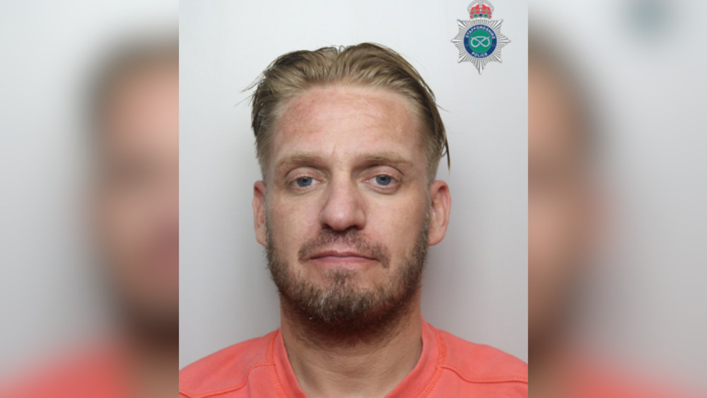 Neil Archie Chris McGilligan, 37, of Newcastle-under-Lyme, was jailed for two-years-and-two-months at Stoke-on-Trent Crown Court (image via Staffordshire Police)