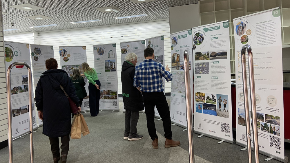A drop-in event organised as part of Stoke-on-Trent City Council's consultation on its new city centre masterplan (image via Phil Corrigan)